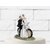 Trtdekoration - Nygift par sittande p motorcykel