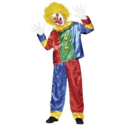 Clown maskeraddrkt barn