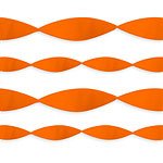 Orange serpentin i kräppapper Orange serpentin i kräppapper