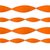 Orange serpentin i kräppapper - 24.7 m x 4.5 cm
