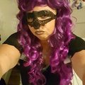 Enkel mask för bra pris. Broderad spets mönstrad ögonmask
