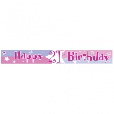 21-rs rosa happy birthday banderoll - 3.65m