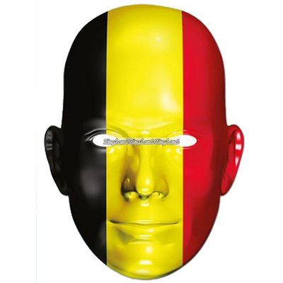 Ansiktsmask belgiska flaggan