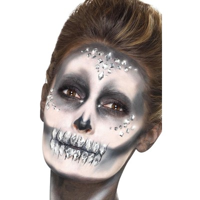 Make-Up FX ansikts juveler - Silver