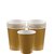 Guldfärgade pappersmuggar - 266 ml - 20 st
