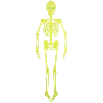 Skelett hngande dekoration neonfrger
