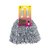 Extra stor metallisk pompom silver