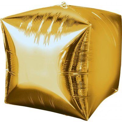 Folieballong - Kub Guld