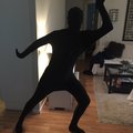 Bra storlek och modell 1,84 lång Second skin-dräkt - svart