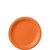Orange desserttallrikar i plast 17 cm - 20 st