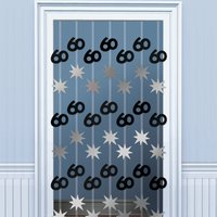 60-rs drrgardin svart / silver - 1.98m