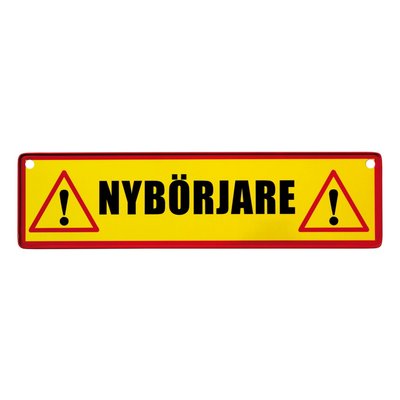 Bilskylt - Nybrjare
