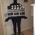 Filmklappa Second skin-dräkt - svart