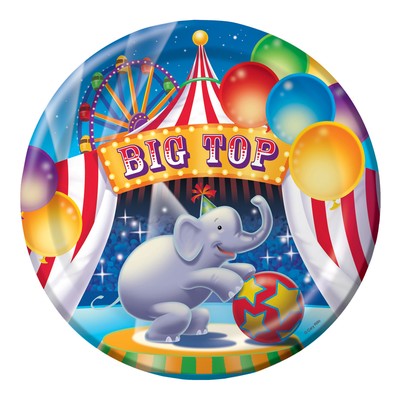Big top cirkus fest tallrikar - 8 st