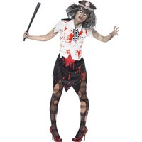 Zombie poliskvinna maskeraddräkt Zombie poliskvinna maskeraddräkt