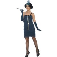 Kort flapperklänning maskeraddräkt Teal Kort flapperklänning maskeraddräkt Teal