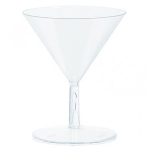 Mini martiniglas i plast 56 ml - 20 st