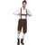 Bayersk man maskeraddräkt, brun - Large