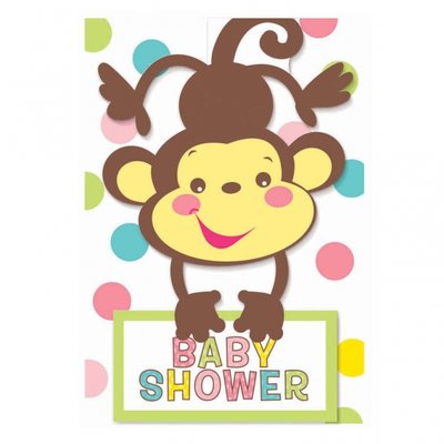 Fisher Price Babyshower inbjudningskort - 8 st