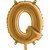 Bokstavsballong - Q Guld 35 cm