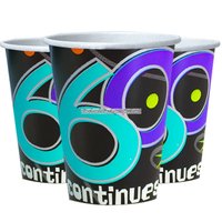 Partymuggar i papper till 60-årsdagen - The party continues 255ml - 8 st Partymuggar i papper till 60-årsdagen - The party continues 255ml - 8 st