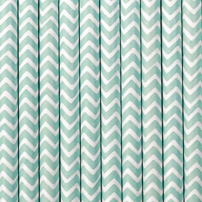 Papperssugrör med chevronmönster - Flera olika färger 19,5 cm 10 st Papperssugrör med chevronmönster - Flera olika färger 19,5 cm 10 st