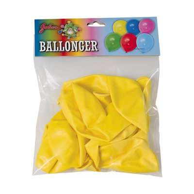 Gula ballonger 10-pack