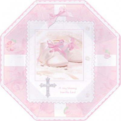 Sm papperstallrikar fr dopet 17,7cm - 8 st