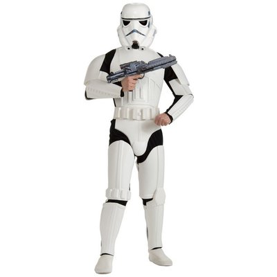 Deluxe Stormtrooper maskeraddrkt vuxen