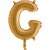 Bokstavsballong - G Guld 35 cm
