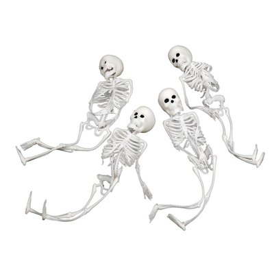 Vita mjuka skelett 4-pack