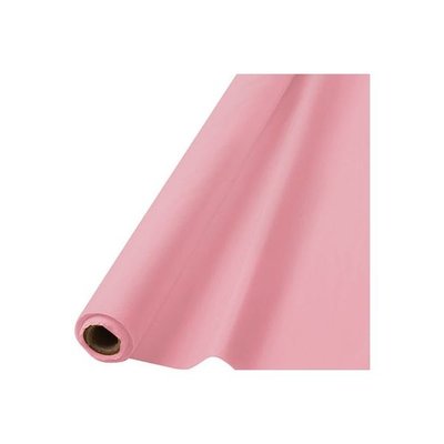 Ljusrosa bordsduk i plast- 30 m