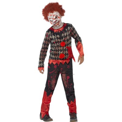 Deluxe Zombie clown maskeraddrkt