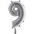 Ballongsiffra - Nio Silver 35 cm