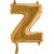 Bokstavsballong - Z Guld 35 cm