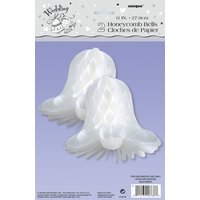 Honeycomb wedding bells - 28 cm 2 st