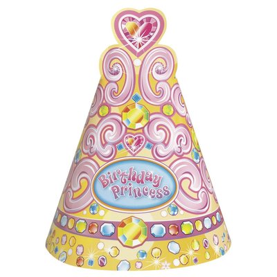 Partyhattar - Birthday princess 8 st