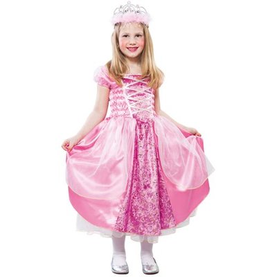 Prinsessa maskeraddrkt barn - Rosa