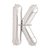 Bokstaven K-ballong silverfärgad - av folie 41 cm