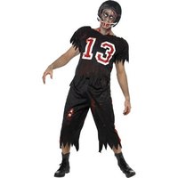 Amerikansk fotbollsspelare zombie maskeraddrkt - Large