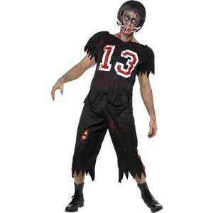 Amerikansk fotbollsspelare zombie maskeraddräkt