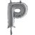 Bokstavsballong - P Silver 35 cm