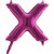 Bokstavsballong - X Rosa 35 cm