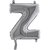 Bokstavsballong - Z Silver 35 cm