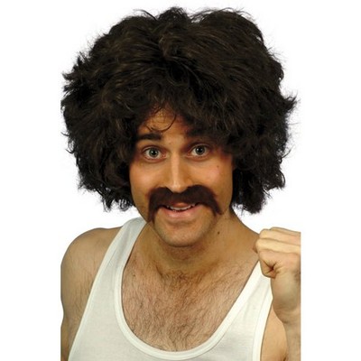 Peruk och mustasch set