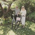 En varsin cykel fick min syster och hennes man i bröllopspresent. J för Jason och K för Karoline. Bokstavsballonger - Silverfärgad folie - 41 cm