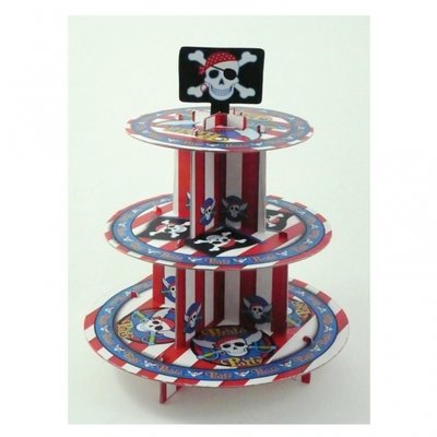 3 v�nings muffins stativ med pirater