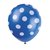 Blå latexballonger med prickar - 30 cm 6 st