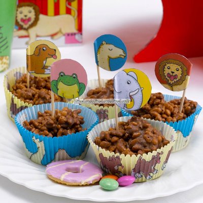 Dear zoo muffins/cupcakesformar & dekorationer - 100 st