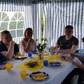 Studentfirande med engångsartiklar i fina färger från Zingland. :-)